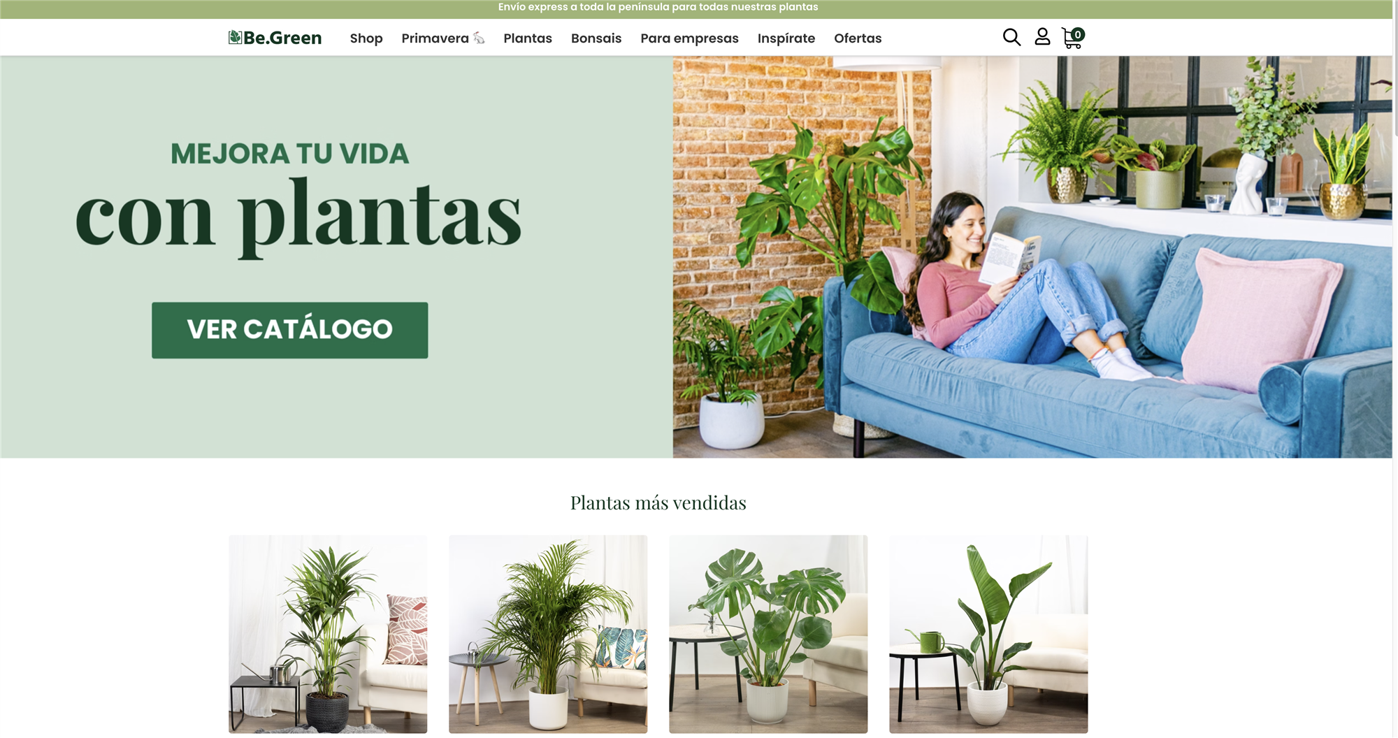 Dónde comprar plantas online: Be.Green. 