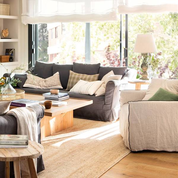 15 sofás con funda de lino que te demuestran por qué son los más elegantes de El Mueble