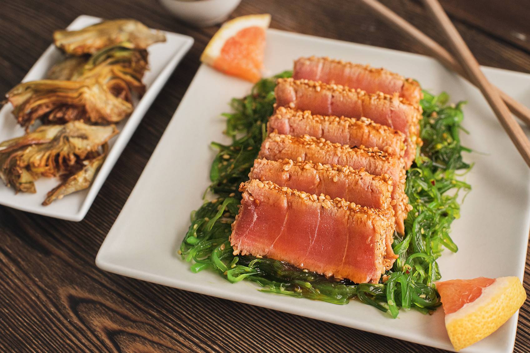 Comida saludable: receta de tataki de atún.