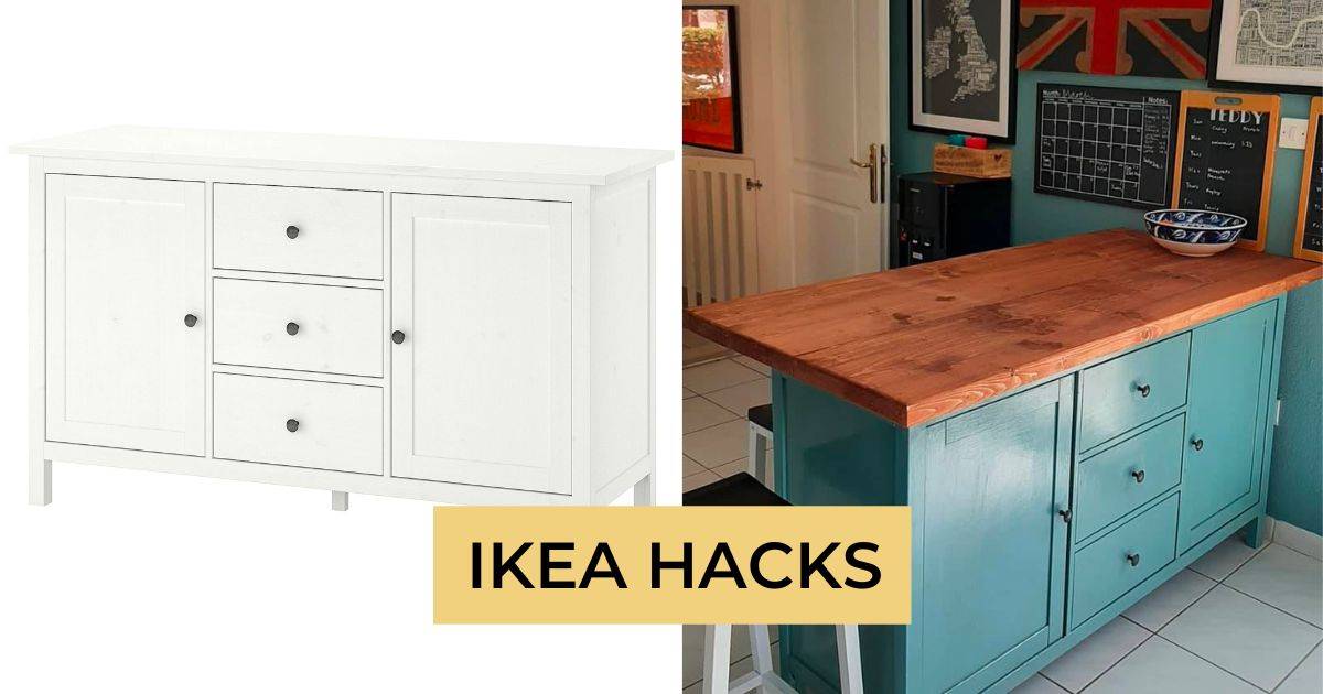 Monetario fútbol americano Puro IKEA Hacks: convierte la cómoda HEMNES en una península de cocina