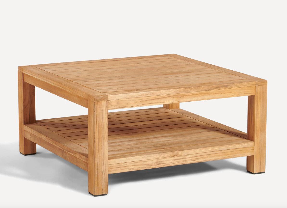 Rebajas El corte Inglés: mesa de centro de exterior en madera de teca. 