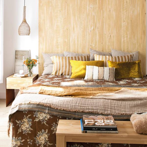 Cómo decorar un dormitorio con muebles y materiales naturales. ¡Llénalo de encanto!
