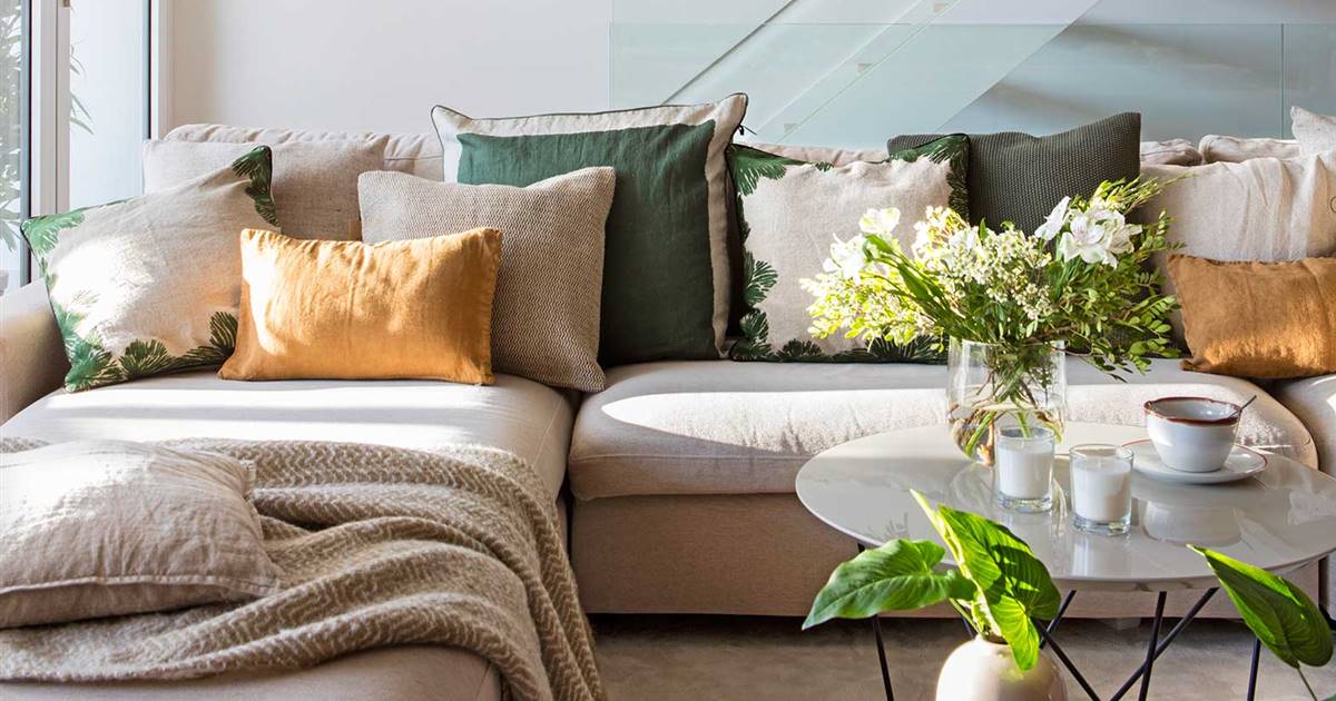 puente Que Destino Cómo combinar los cojines para actualizar tu sofá