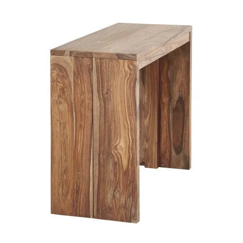 Mesa consola extensible de madera maciza Stockholm, de Maisons du Monde.