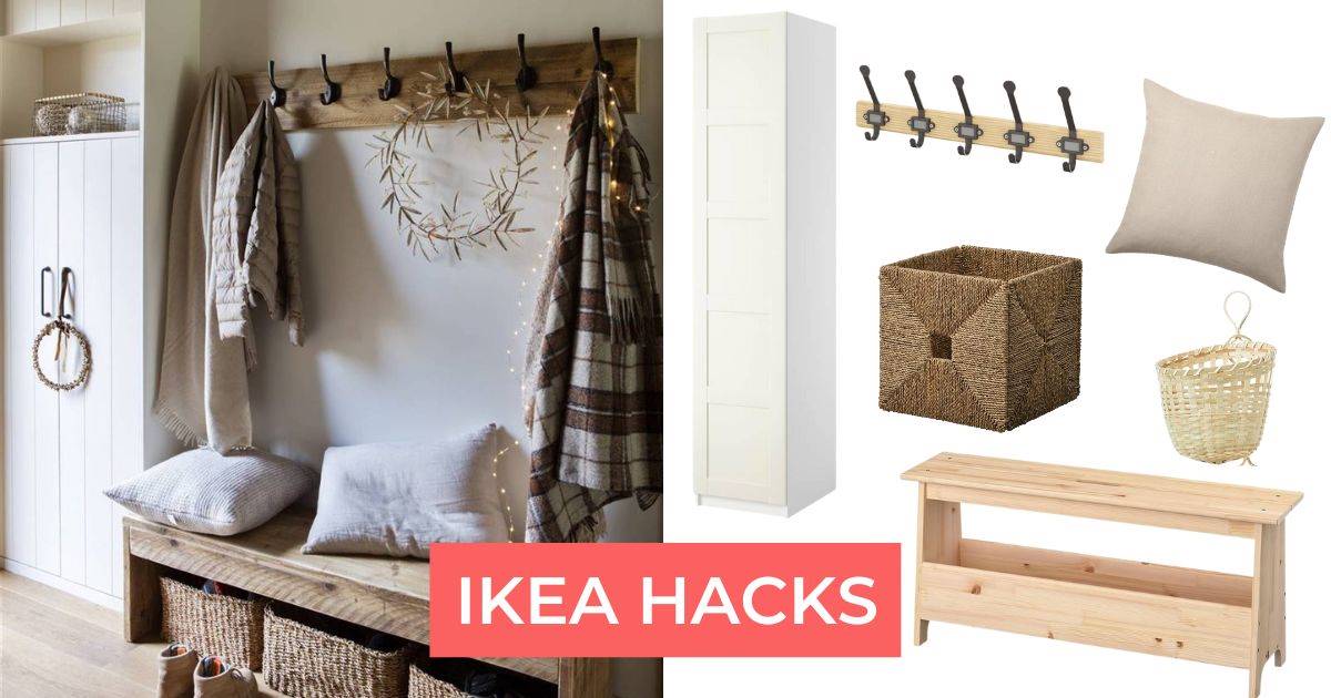 IKEA Hack: copia el recibidor rústico más bonito de El Mueble