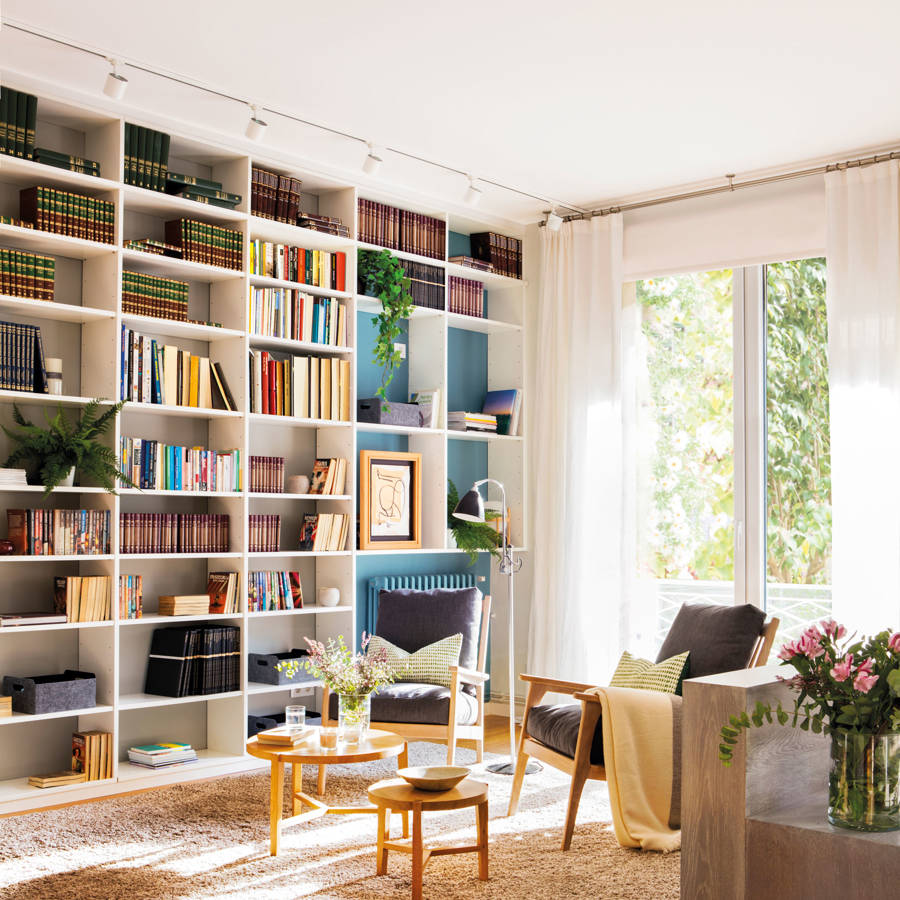 Librerías modernas para el salón: 21 ideas con estilo y muy