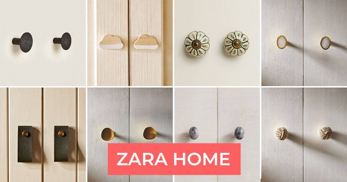 Tiradores y pomos Zara Home: 10 estilos distintos para un cambio rápido y  barato