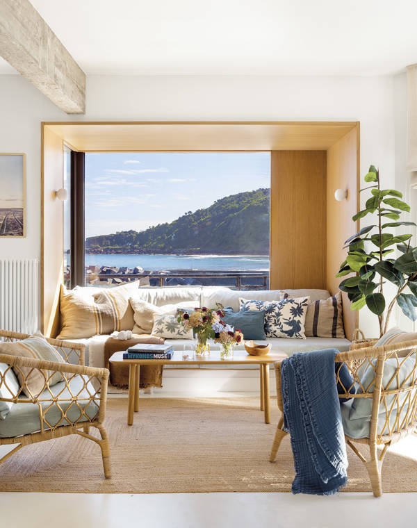 Un apartamento moderno y estiloso en Donosti: 85 m2, con cocina abierta, mucho estilo y vistas al mar (con plano y vídeo)