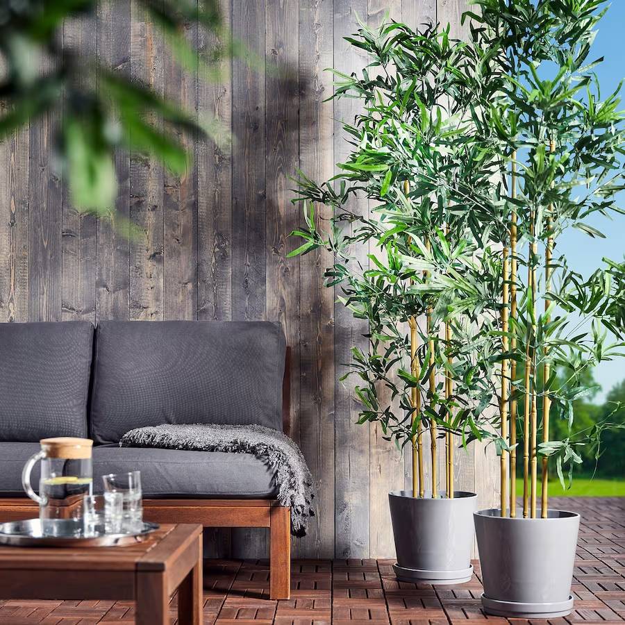 Planta artifical de bambú de IKEA.