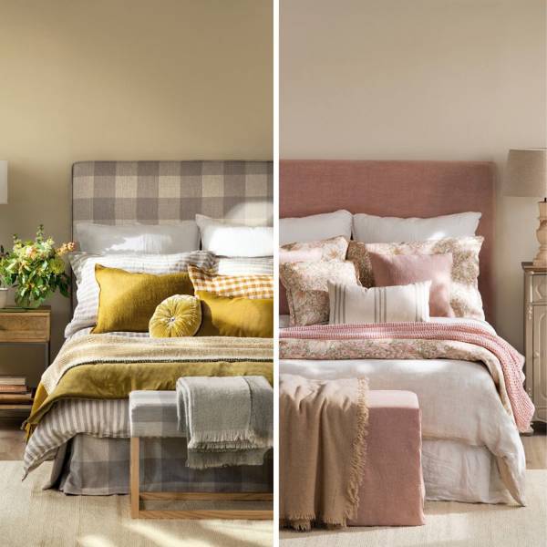 Cambio de look en el dormitorio: te damos dos versiones, dos colores, dos estilos, ¿cuál te gusta?