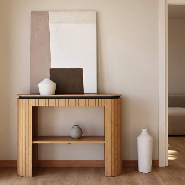 Estos muebles están hechos con madera sostenible y son súper estilosos