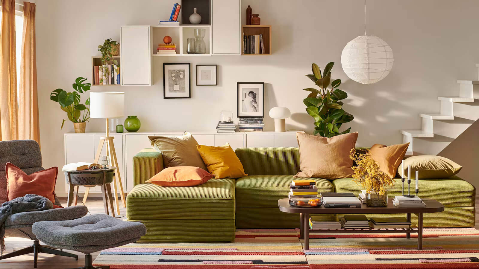sofa jattebo con chaise longue de IKEA