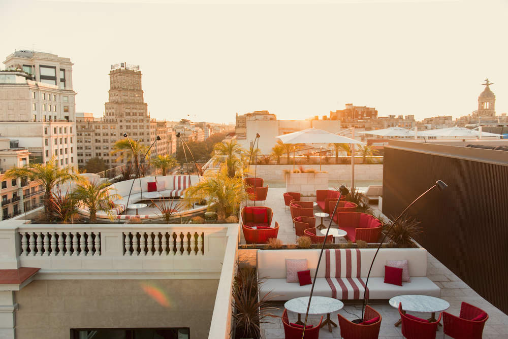 La preciosa azotea del Hotel Almanac Barcelona