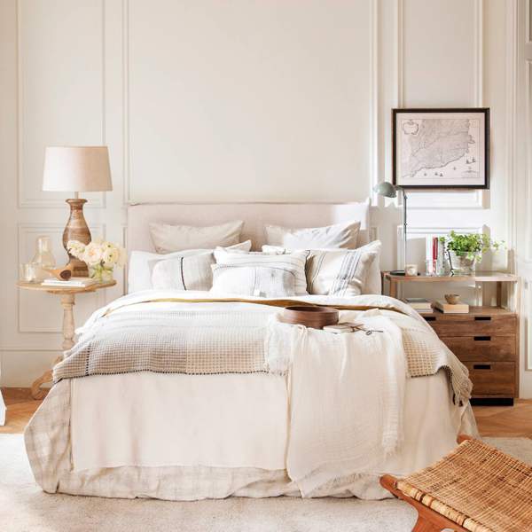La colcha TOP VENTAS buena, bonita y barata de IKEA para un dormitorio minimalista, elegante y fresco 