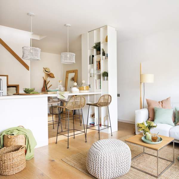 15 ideas buenas, bonitas, BARATAS y con estilo para aprovechar el espacio en pisos pequeños