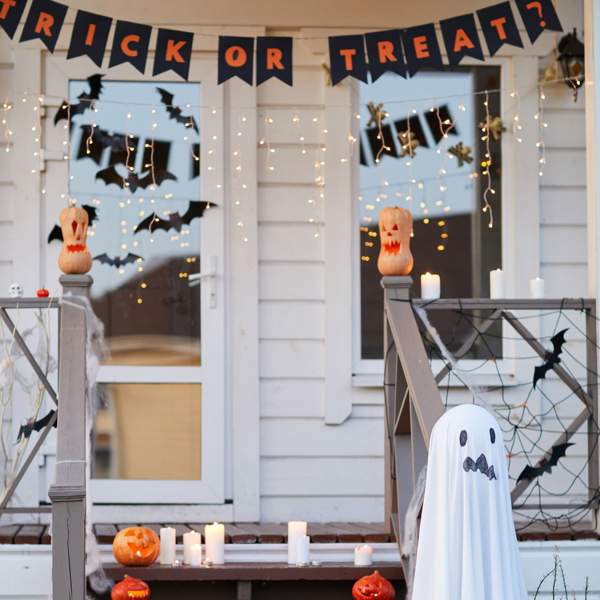 Casa decorada de Halloween