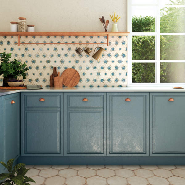 Azulejos para el baño, la cocina o el salón TAN BONITOS que parecen papel pintado (pero más resistentes y duraderos)