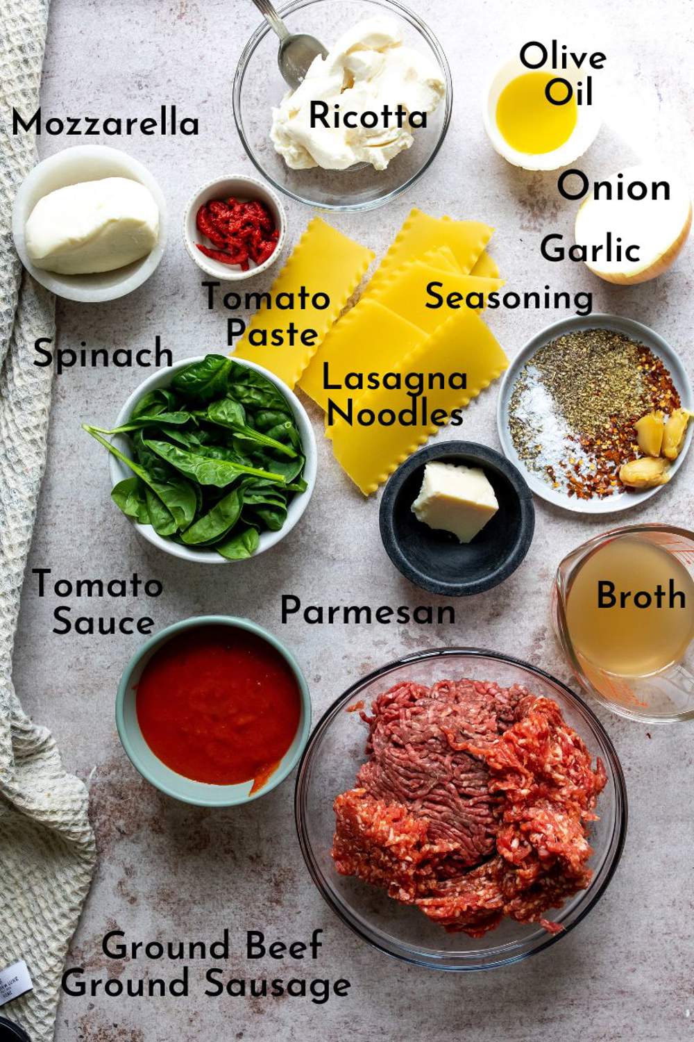 Lasagna Soup Ingredients